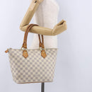 LOUIS VUITTON Damier Azur Saleya PM Tote Bag N51186 LV Auth 195046-22