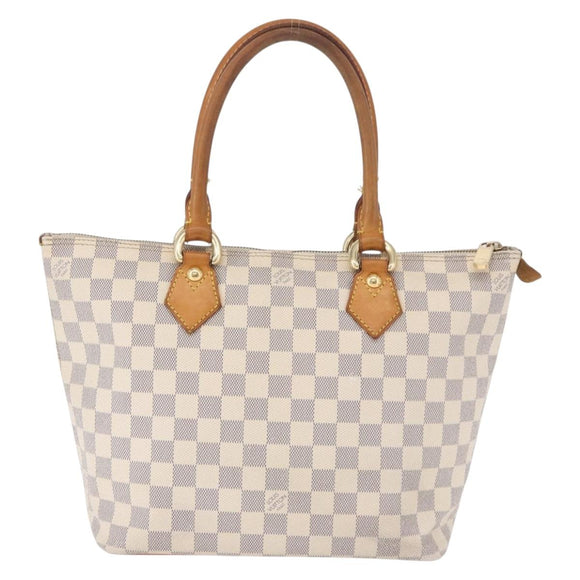 LOUIS VUITTON Damier Azur Saleya PM Tote Bag N51186 LV Auth 195046