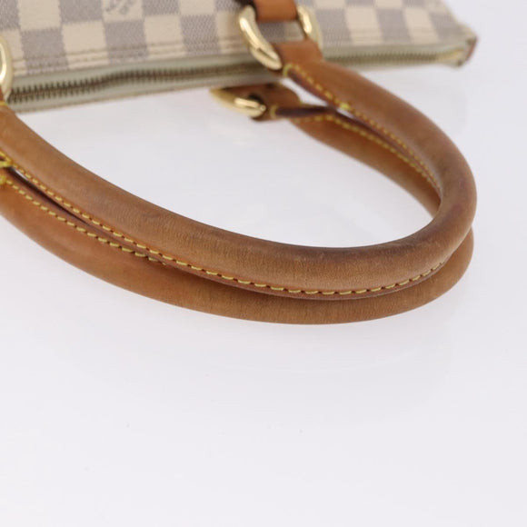 LOUIS VUITTON Damier Azur Saleya PM Tote Bag N51186 LV Auth 195046