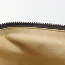 FENDI Zucca Canvas Vanity Pouch Black Brown Auth 195048-12