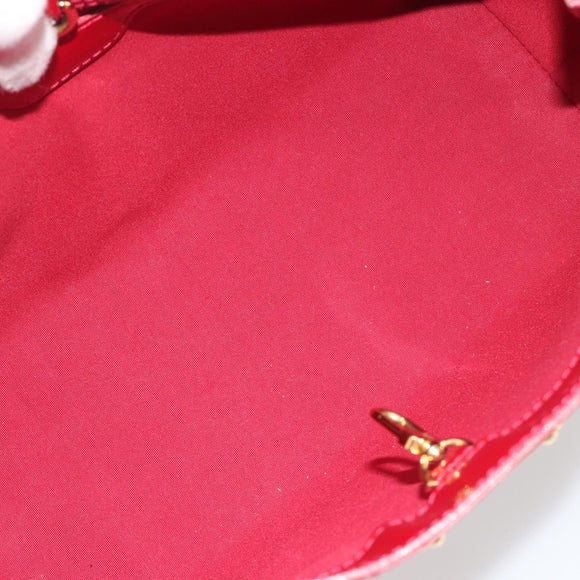 LOUIS VUITTON Monogram Vernis Wilshire PM Bag Pomme D'amour M93642 Auth 195049A