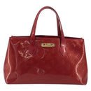 LOUIS VUITTON Monogram Vernis Wilshire PM Bag Pomme D'amour M93642 Auth 195049A-2