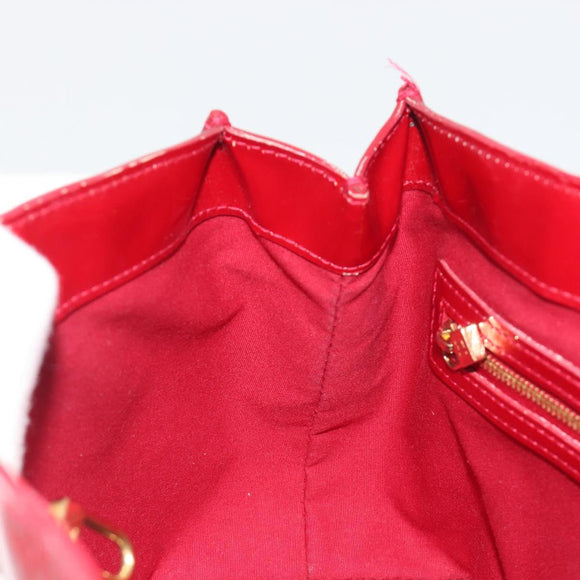 LOUIS VUITTON Monogram Vernis Wilshire PM Bag Pomme D'amour M93642 Auth 195049A