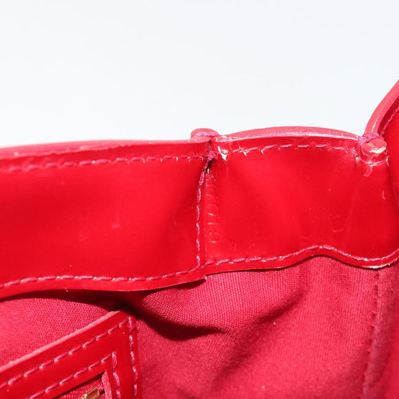 LOUIS VUITTON Monogram Vernis Wilshire PM Bag Pomme D'amour M93642 Auth 195049A
