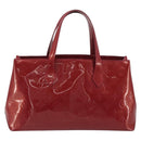 LOUIS VUITTON Monogram Vernis Wilshire PM Bag Pomme D'amour M93642 Auth 195049A-3