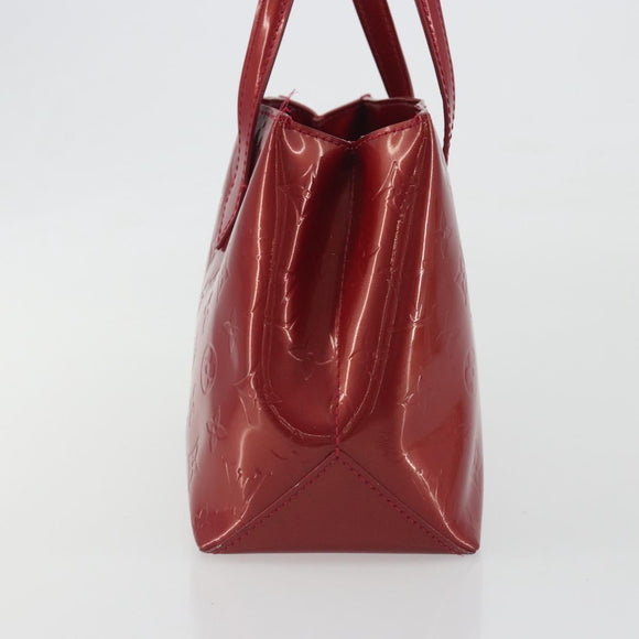 LOUIS VUITTON Monogram Vernis Wilshire PM Bag Pomme D'amour M93642 Auth 195049A