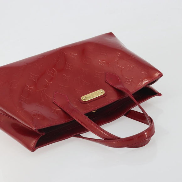 LOUIS VUITTON Monogram Vernis Wilshire PM Bag Pomme D'amour M93642 Auth 195049A