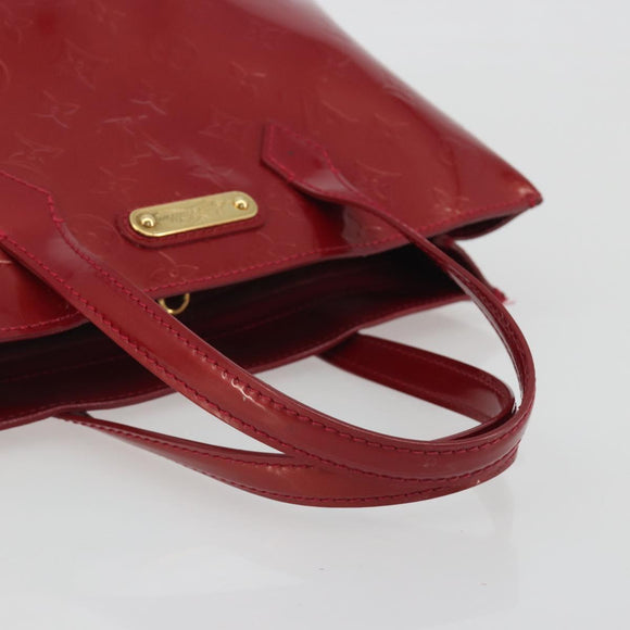 LOUIS VUITTON Monogram Vernis Wilshire PM Bag Pomme D'amour M93642 Auth 195049A