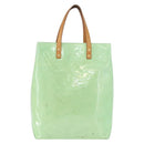 LOUIS VUITTON Monogram Vernis Reade MM Hand Bag Peppermint M91305 LV Auth 195051-13