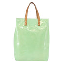 LOUIS VUITTON Monogram Vernis Reade MM Hand Bag Peppermint M91305 LV Auth 195051-2