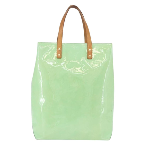 LOUIS VUITTON Monogram Vernis Reade MM Hand Bag Peppermint M91305 LV Auth 195051