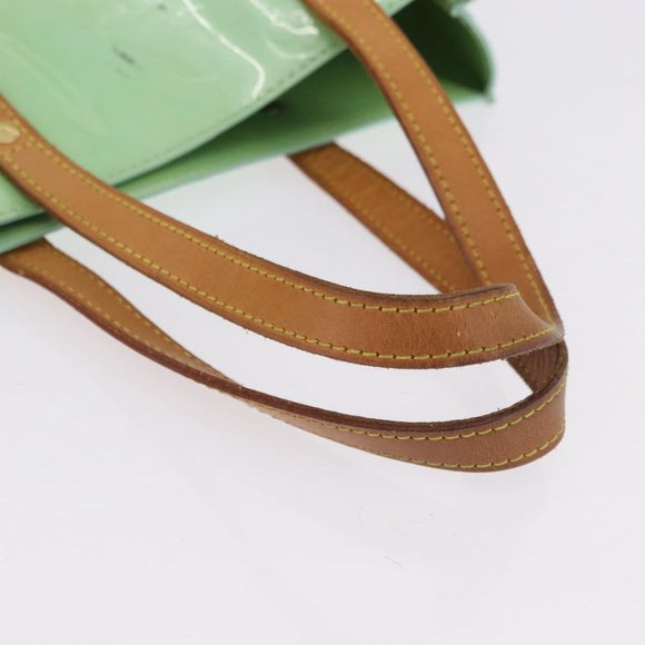 LOUIS VUITTON Monogram Vernis Reade MM Hand Bag Peppermint M91305 LV Auth 195051