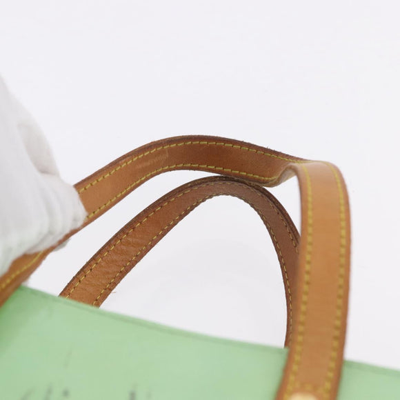 LOUIS VUITTON Monogram Vernis Reade MM Hand Bag Peppermint M91305 LV Auth 195051
