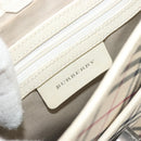 BURBERRY Nova Check Shoulder Bag Canvas Beige Auth 195053-19