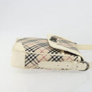 BURBERRY Nova Check Shoulder Bag Canvas Beige Auth 195053-3