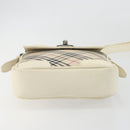 BURBERRY Nova Check Shoulder Bag Canvas Beige Auth 195053-5