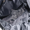 CELINE Circle Tote Bag Nylon Black Gold Auth 195054A-17