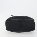 CELINE Circle Tote Bag Nylon Black Gold Auth 195054A-9