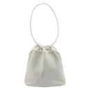 GUCCI Micro GG Canvas Shoulder Bag Leather White 90644 Auth 195055-3