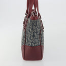 Christian Dior Trotter Canvas Hand Bag Navy Silver Auth 195056A-4