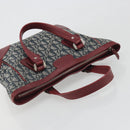 Christian Dior Trotter Canvas Hand Bag Navy Silver Auth 195056A-6