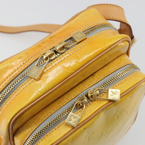 LOUIS VUITTON Monogram Vernis Wooster Shoulder Bag Gris M91036 LV Auth 195057