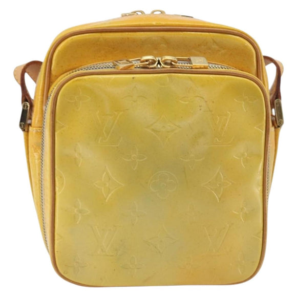 LOUIS VUITTON Monogram Vernis Wooster Shoulder Bag Gris M91036 LV Auth 195057