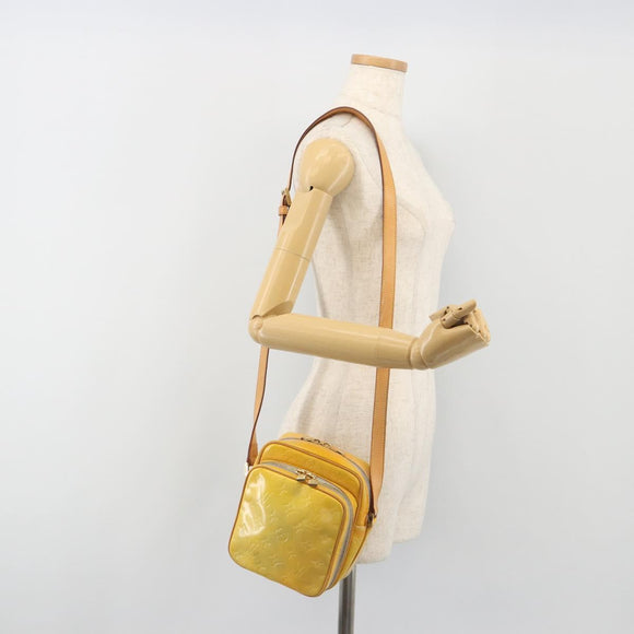 LOUIS VUITTON Monogram Vernis Wooster Shoulder Bag Gris M91036 LV Auth 195057