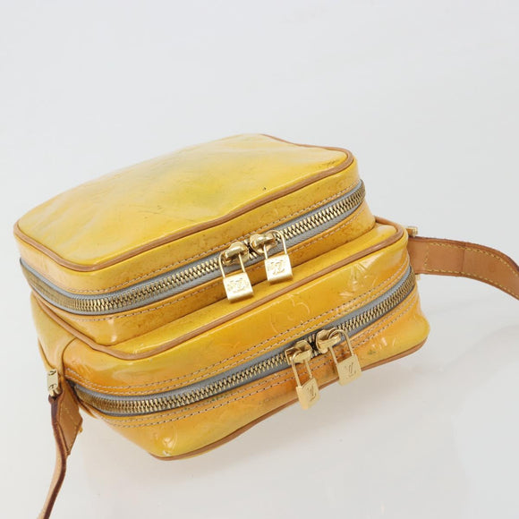LOUIS VUITTON Monogram Vernis Wooster Shoulder Bag Gris M91036 LV Auth 195057