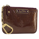 LOUIS VUITTON Monogram Vernis Pochette Cles NM Violet M93560 LV Auth 195058-1