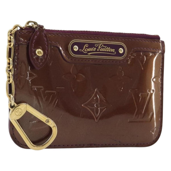 LOUIS VUITTON Monogram Vernis Pochette Cles NM Violet M93560 LV Auth 195058