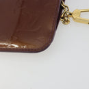 LOUIS VUITTON Monogram Vernis Pochette Cles NM Violet M93560 LV Auth 195058-15