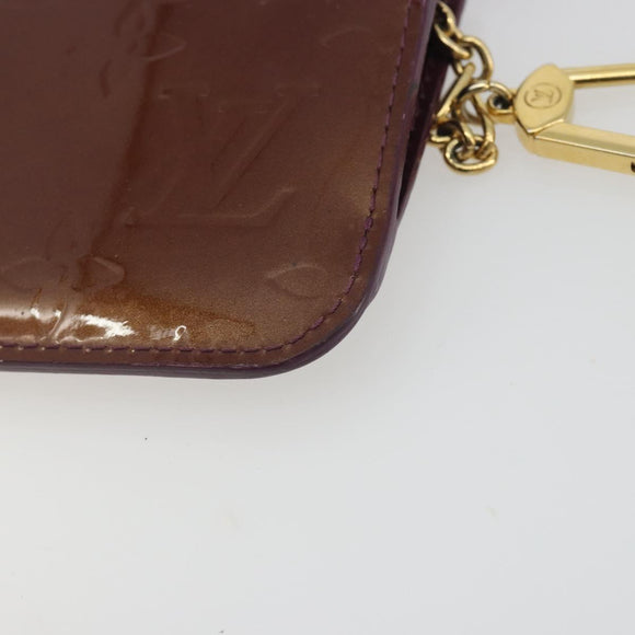 LOUIS VUITTON Monogram Vernis Pochette Cles NM Violet M93560 LV Auth 195058
