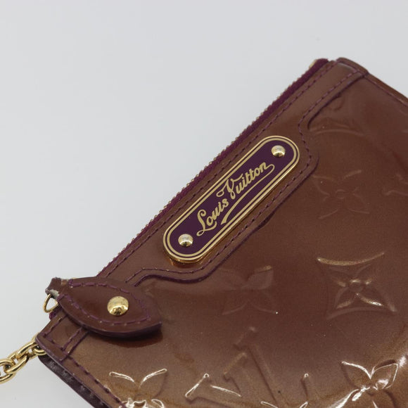 LOUIS VUITTON Monogram Vernis Pochette Cles NM Violet M93560 LV Auth 195058
