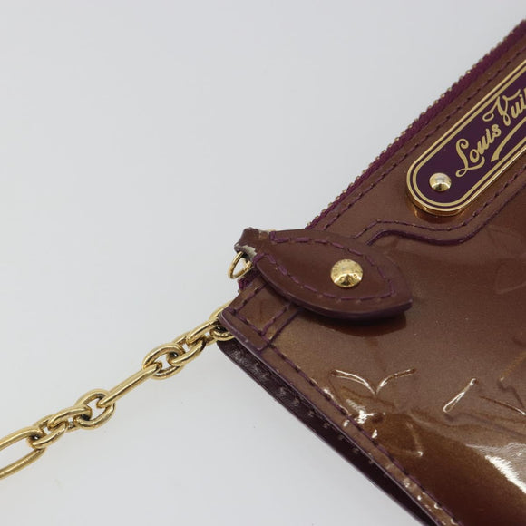 LOUIS VUITTON Monogram Vernis Pochette Cles NM Violet M93560 LV Auth 195058