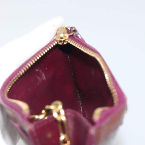 LOUIS VUITTON Monogram Vernis Pochette Cles NM Violet M93560 LV Auth 195058
