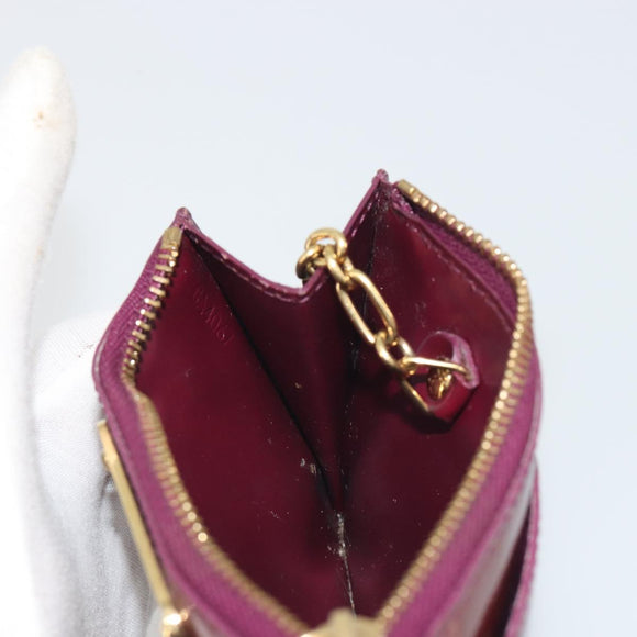 LOUIS VUITTON Monogram Vernis Pochette Cles NM Violet M93560 LV Auth 195058