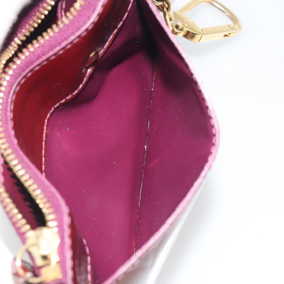 LOUIS VUITTON Monogram Vernis Pochette Cles NM Violet M93560 LV Auth 195058