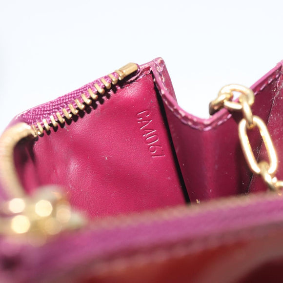 LOUIS VUITTON Monogram Vernis Pochette Cles NM Violet M93560 LV Auth 195058