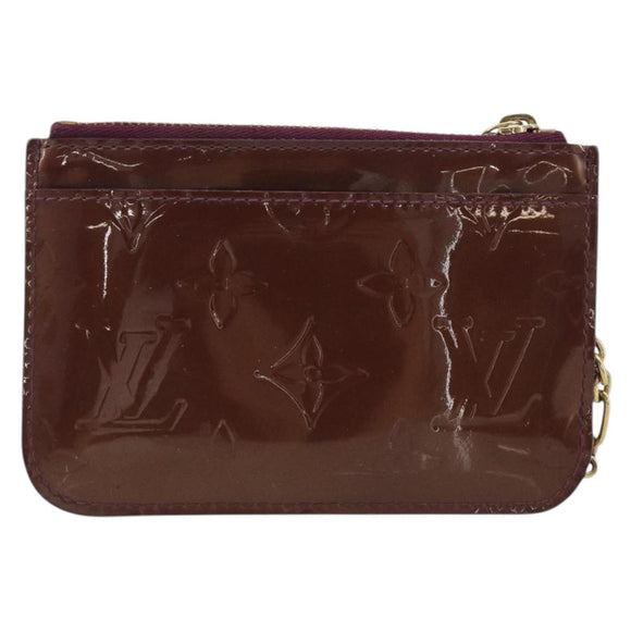 LOUIS VUITTON Monogram Vernis Pochette Cles NM Violet M93560 LV Auth 195058
