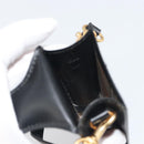 BURBERRY Pouch Leather Black Gold Auth 195059A-18