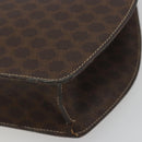CELINE Macadam Canvas Star Ball Hand Bag PVC Leather Brown Gold Auth 195060-17