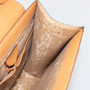 CELINE Macadam Canvas Star Ball Hand Bag PVC Leather Brown Gold Auth 195060-20