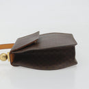 CELINE Macadam Canvas Star Ball Hand Bag PVC Leather Brown Gold Auth 195060-4