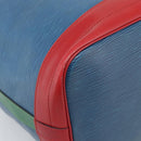 LOUIS VUITTON Epi Tricolor Noe Shoulder Bag Blue Red Green M44082 LV Auth 195062-14