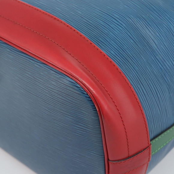 LOUIS VUITTON Epi Tricolor Noe Shoulder Bag Blue Red Green M44082 LV Auth 195062