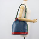 LOUIS VUITTON Epi Tricolor Noe Shoulder Bag Blue Red Green M44082 LV Auth 195062-19