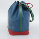 LOUIS VUITTON Epi Tricolor Noe Shoulder Bag Blue Red Green M44082 LV Auth 195062-3