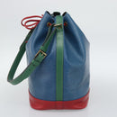 LOUIS VUITTON Epi Tricolor Noe Shoulder Bag Blue Red Green M44082 LV Auth 195062-4