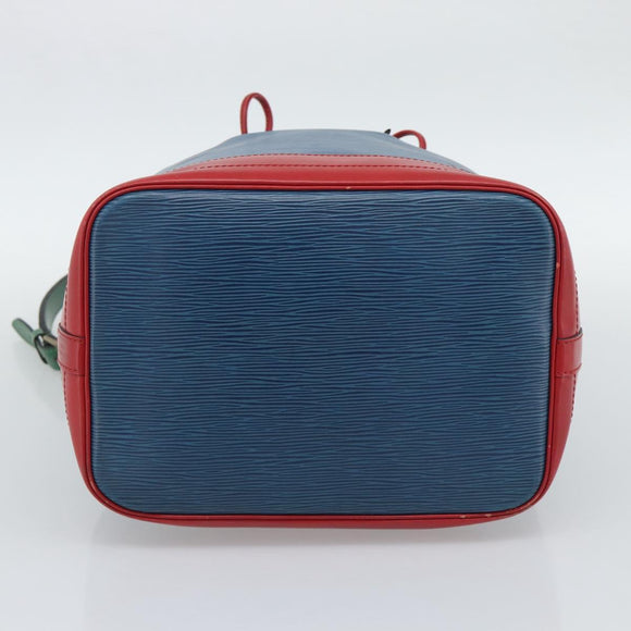 LOUIS VUITTON Epi Tricolor Noe Shoulder Bag Blue Red Green M44082 LV Auth 195062